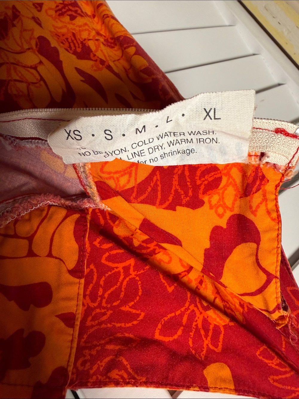 Manuhealii Red & Orange Floral Slip Dress. Pls see pics/description. - Picture 6 of 8